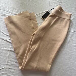 Monrow Tan Pants with Tapered Leg